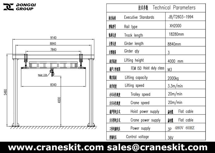 Spain 2 ton workstation crane design specifications