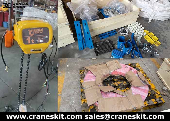 1 ton KBK crane chain hoist and accessories