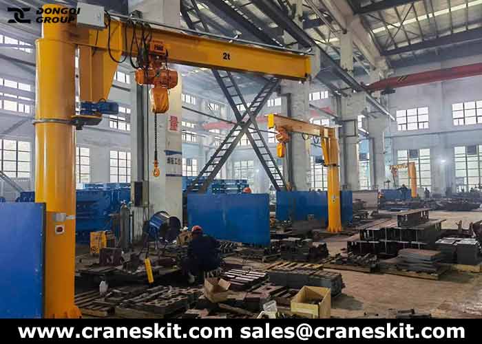 floor mounted jib crane for sale to Canada