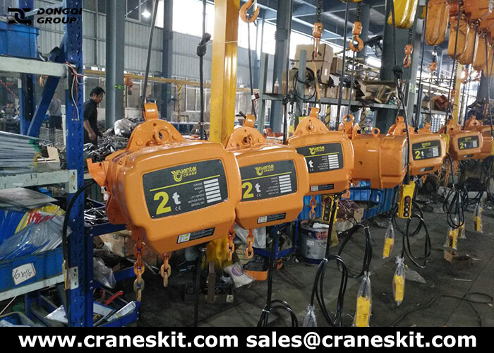 electric chain hoist inspecition and maintenance