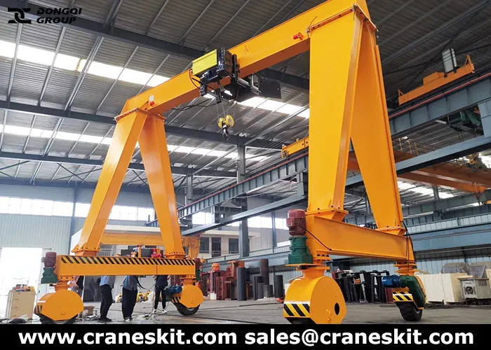 16 ton electric RTG crane for sale to Azerbaijan