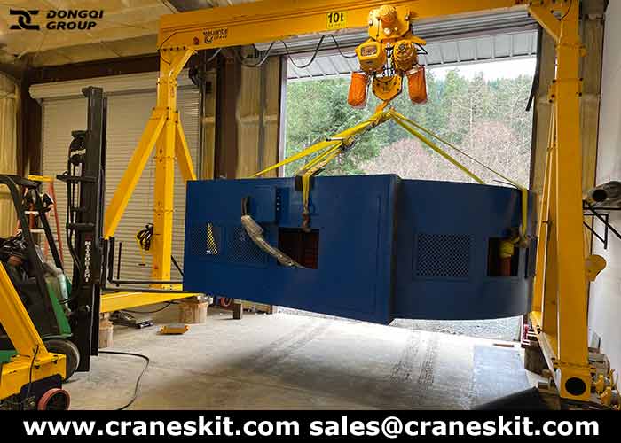 10 ton portable gantry crane for sale in America