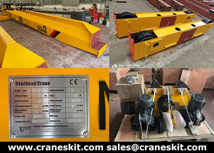 16 ton 10.45m overhead crane for sale Pakistan