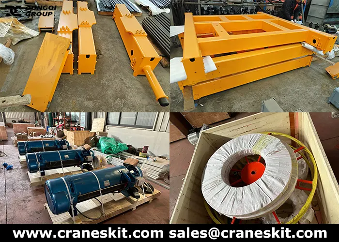 15 ton gantry crane kits with hoist to Pakistan