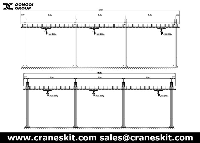 Spain 2 ton kbk crane design drawing