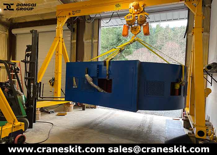 10 ton adjustable gantry crane for sale in Argentina