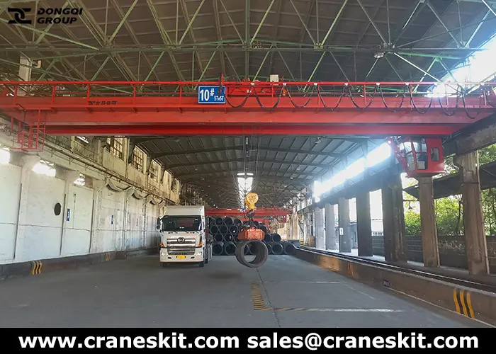 10 ton magnetic overhead crane for steel plants