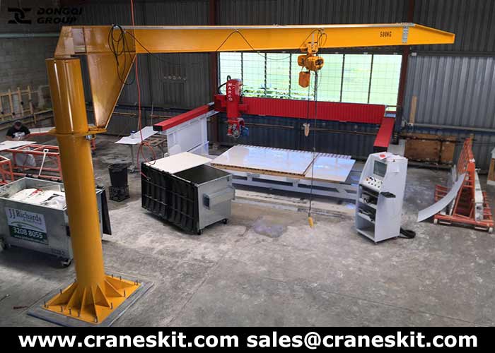 500kg jib crane for sale to Australia workshop