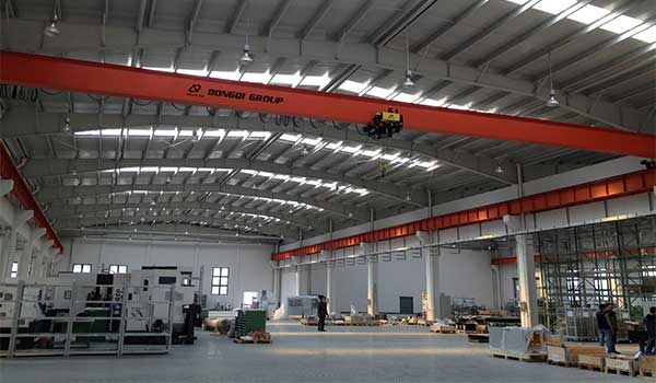 5 Ton single girder overhead crane with FEM electric hoist