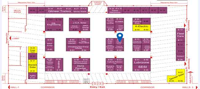 location of our booth at exhibition