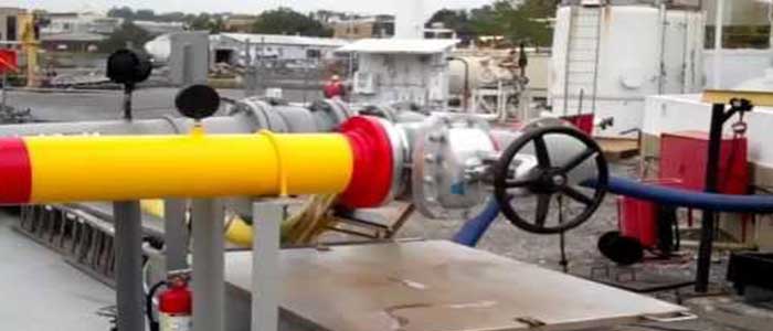 Material handling for gas and petroleum handling 