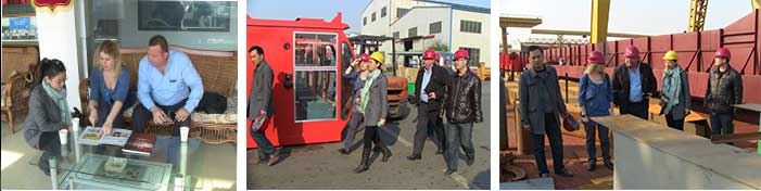 Australia customers visited Dongqi Crane workshop