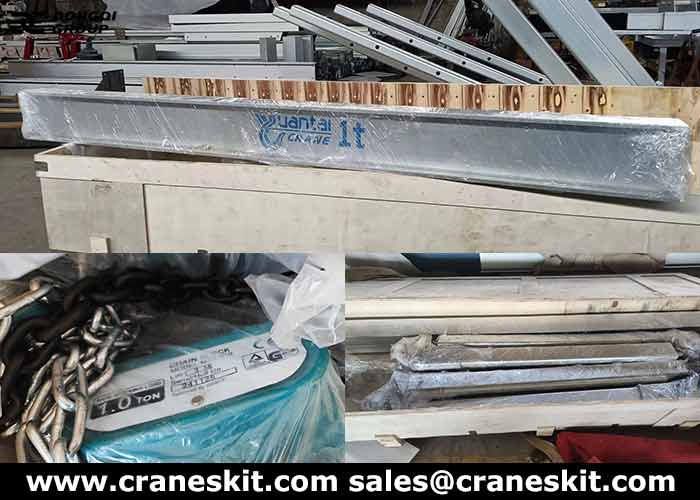 1 ton aluminum gantry crane production