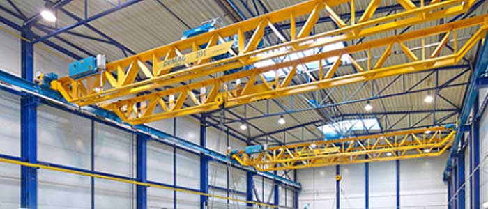 V type overhead crane