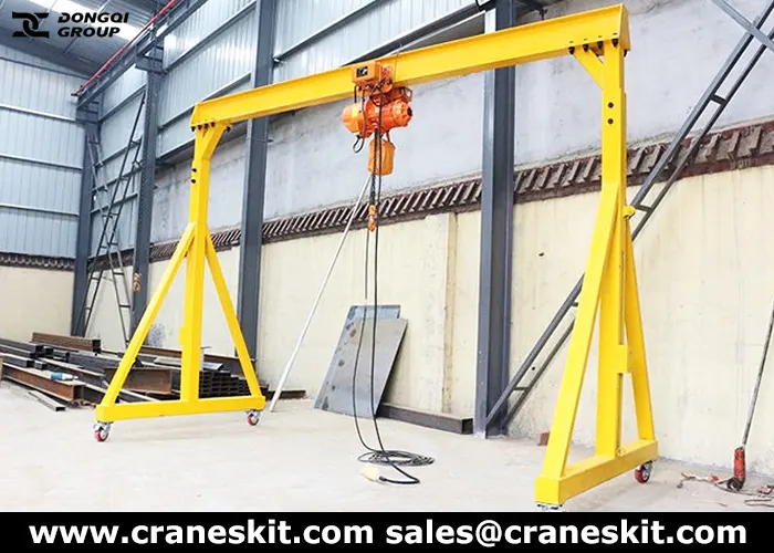 portable gantry crane applications